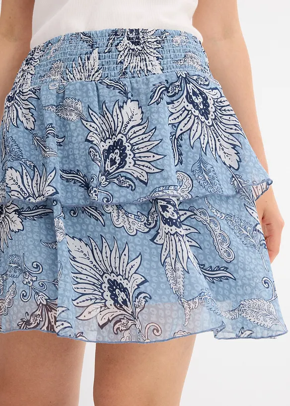 Strokenrok van gestructureerde chiffon, bonprix