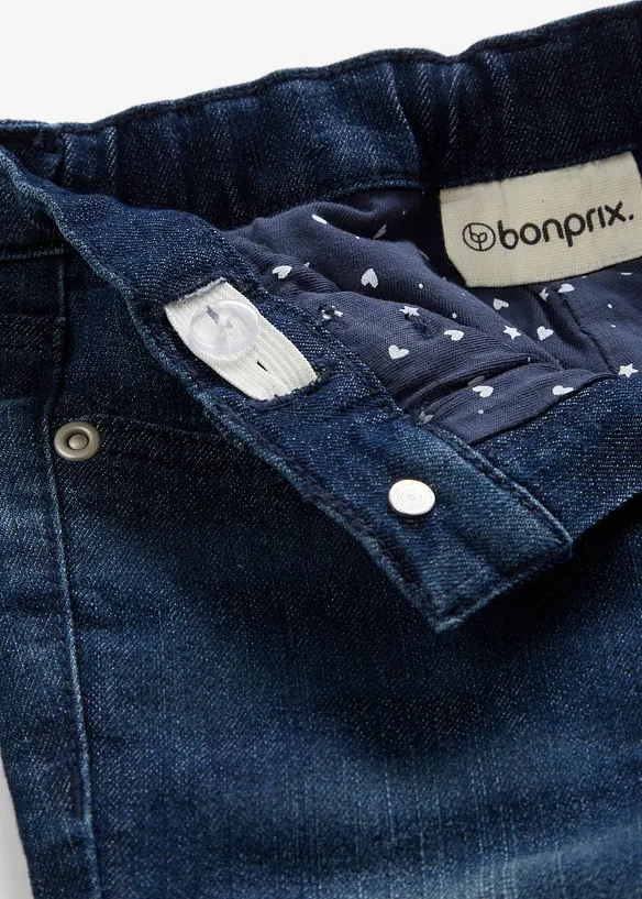 Meisjes thermojeans met jersey voering, slim fit, bonprix