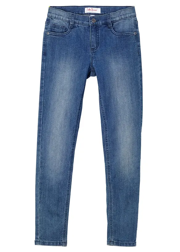 Skinny meisjes jeans mid waist, bonprix