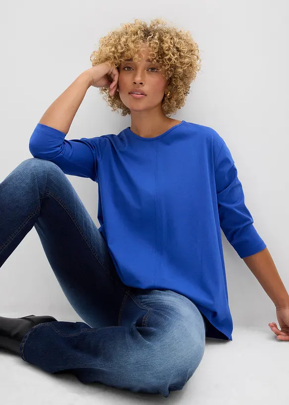 Boxy shirt van biologisch katoen, bonprix