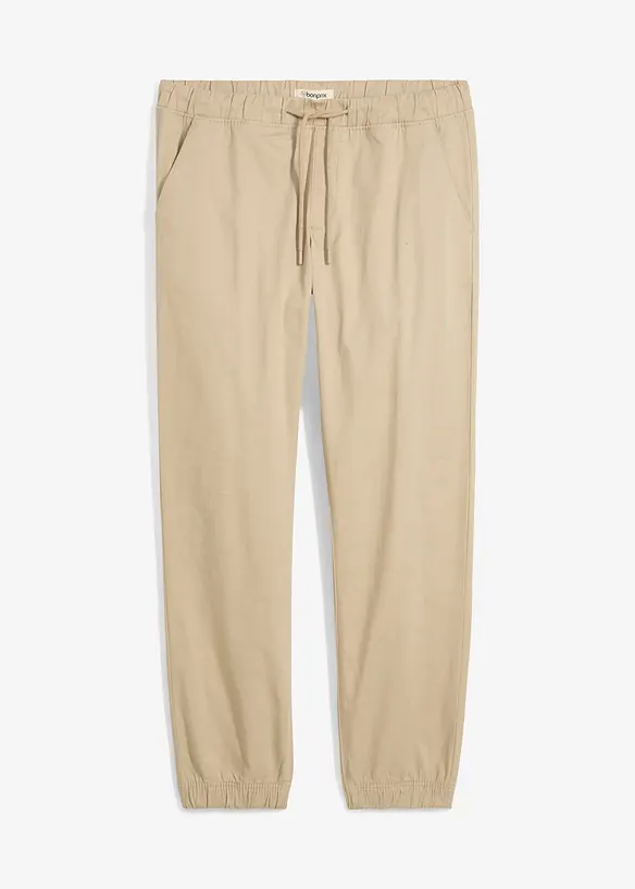 Relaxed fit chino stretch instapbroek, straight, bonprix