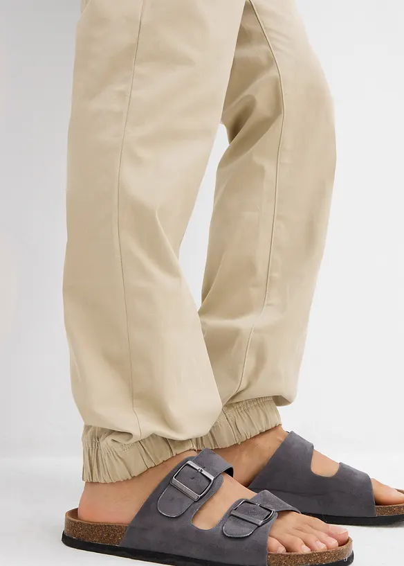 Relaxed fit chino stretch instapbroek, straight, bonprix