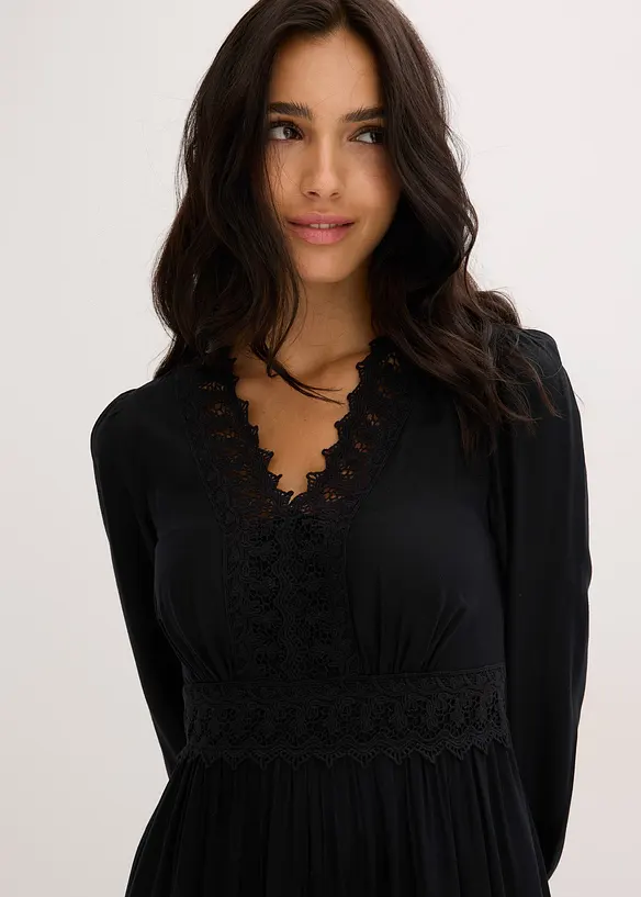 Maxi jurk van viscose, bonprix