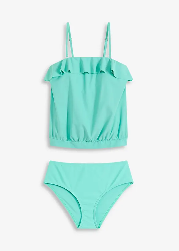 Badeau tankini met veelzijdige schouderbandjes (2-dlg. set), bonprix