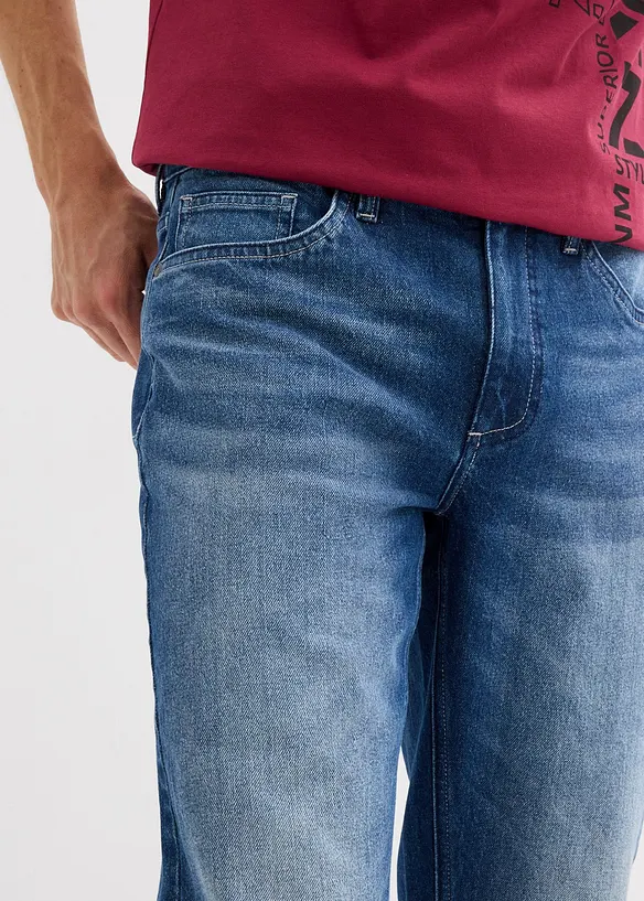 Regular fit stretch jeans, straight, bonprix