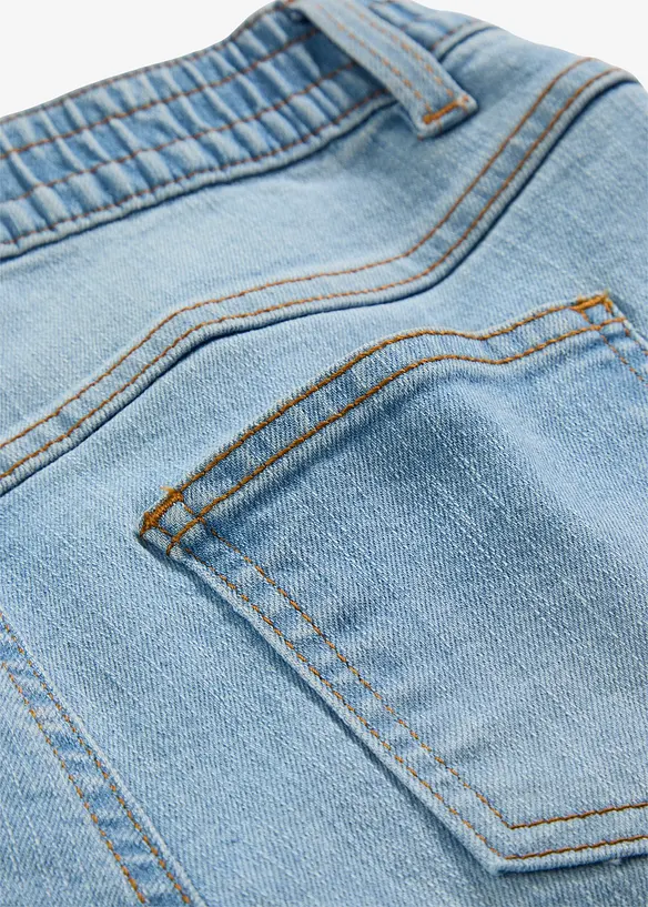 Instapjeans (set van 2), mid waist, bonprix