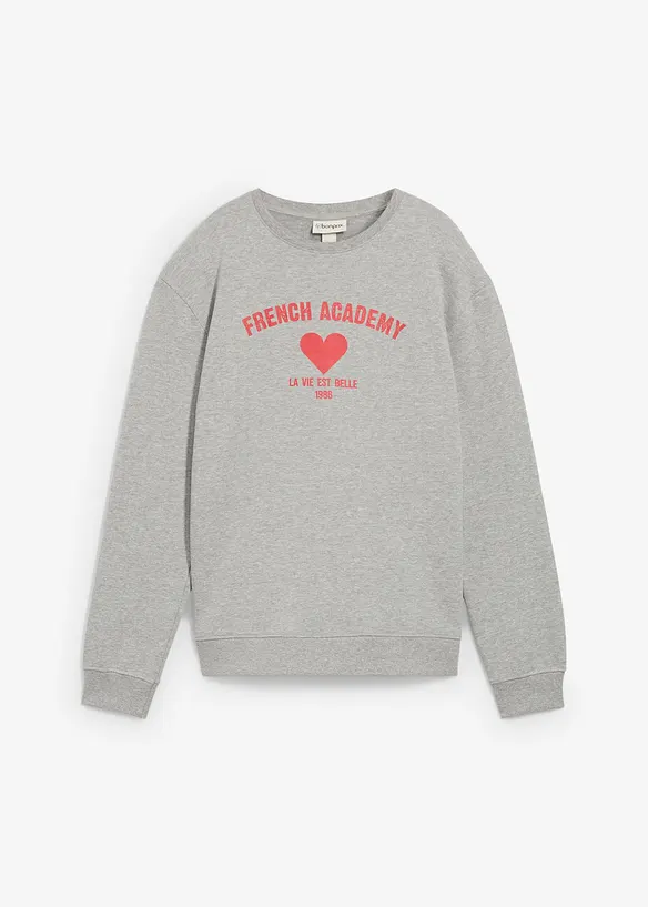 Sweater van een zachte biologische katoenmix, bonprix