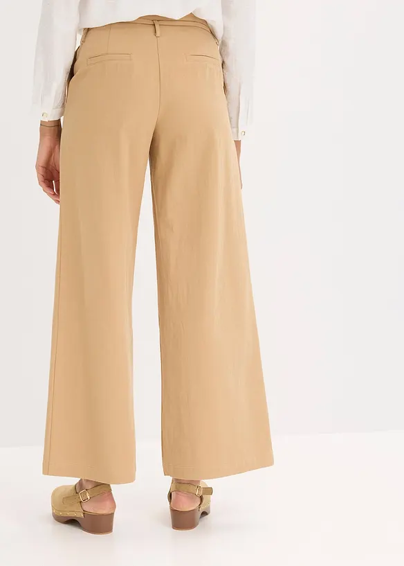 Bandplooibroek met ceintuur, bonprix