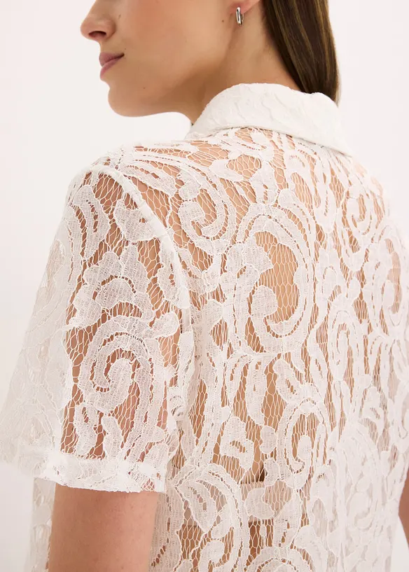 Kanten blouse, bonprix
