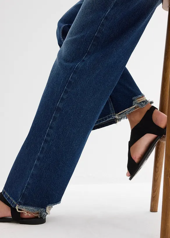 Straight jeans mid waist, bonprix