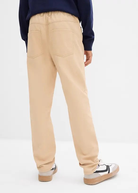 Instapbroek van puur katoen, straight, regular fit, bonprix