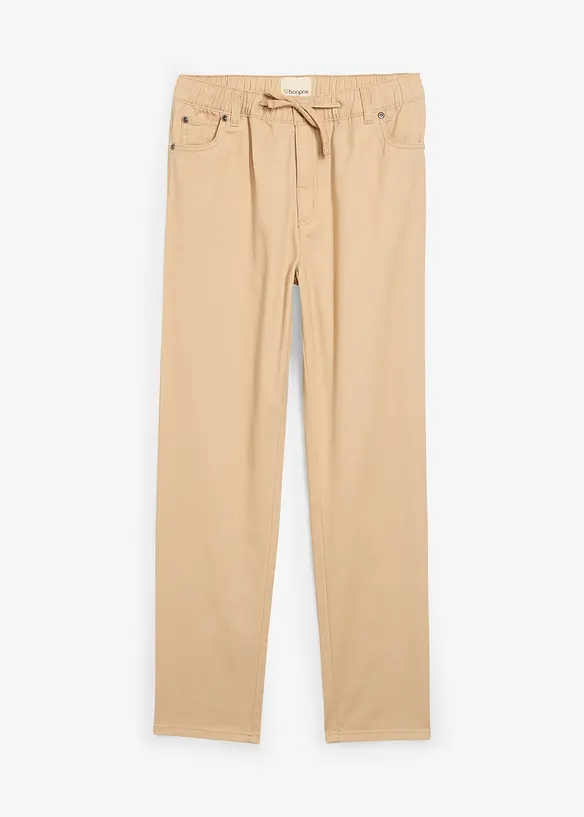 Instapbroek van puur katoen, straight, regular fit, bonprix