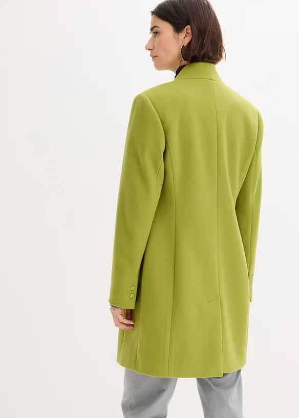 Korte coat in wollen look, bonprix