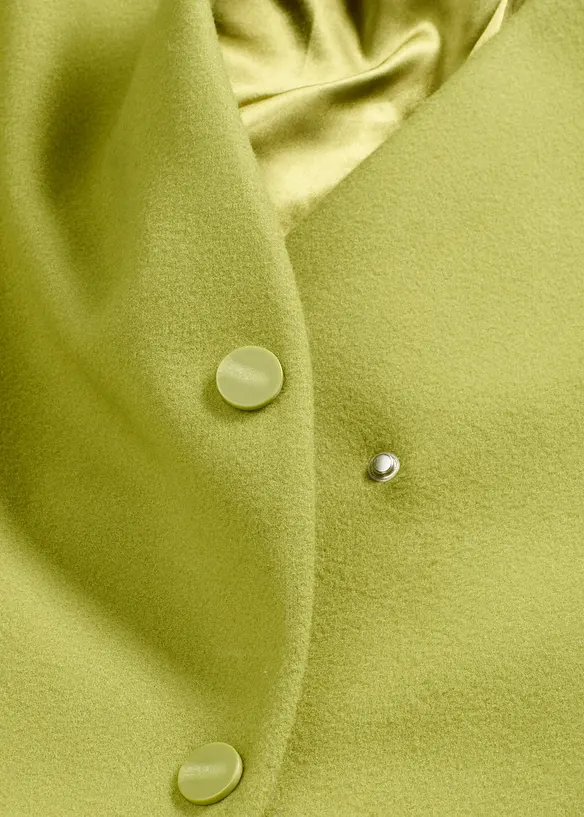 Korte coat in wollen look, bonprix