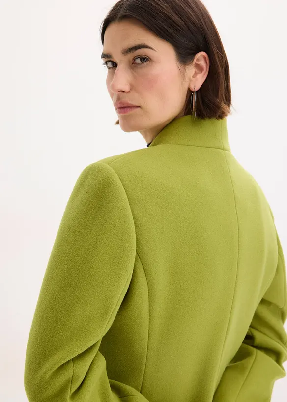 Korte coat in wollen look, bonprix