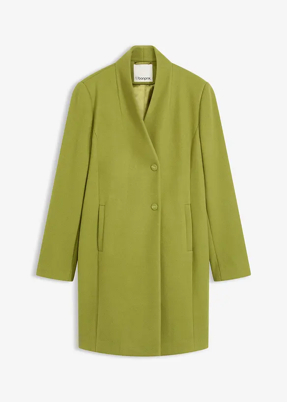 Korte coat in wollen look, bonprix