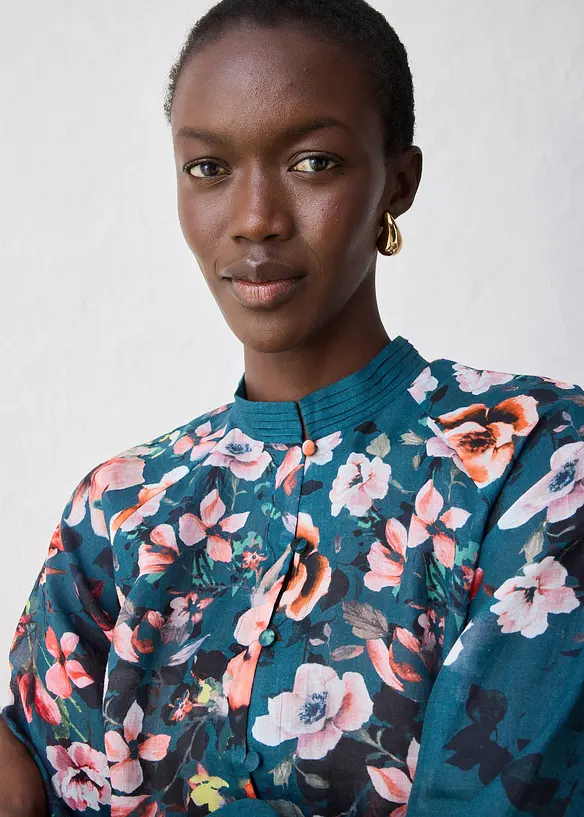 Tuniekblouse van ramie, bonprix