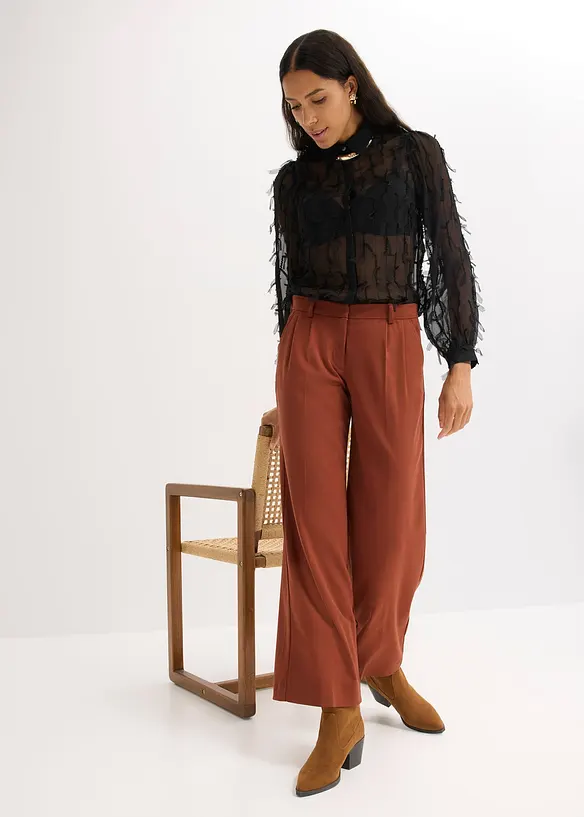 Blouse met franjes, bonprix