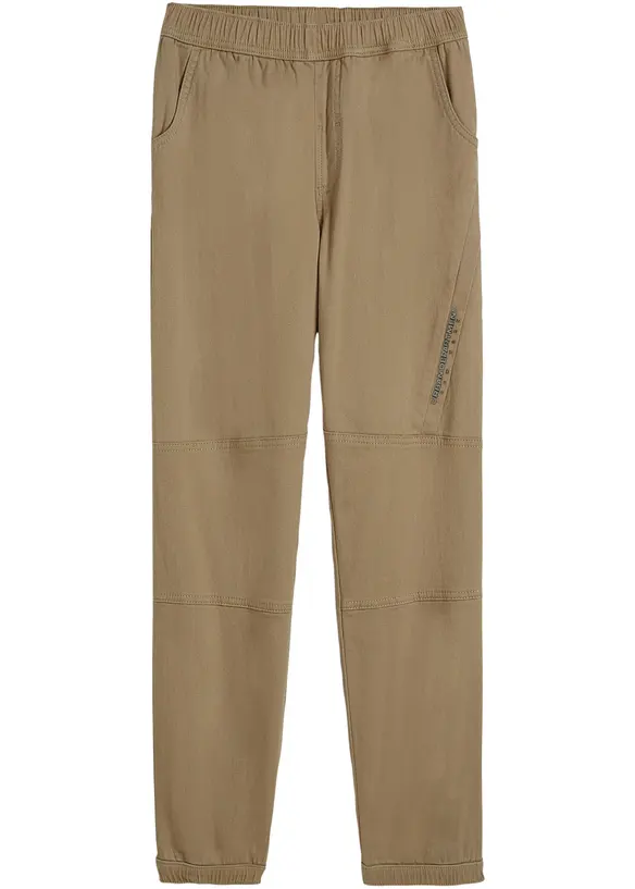 Twill thermo instapbroek met jersey voering, loose fit, bonprix