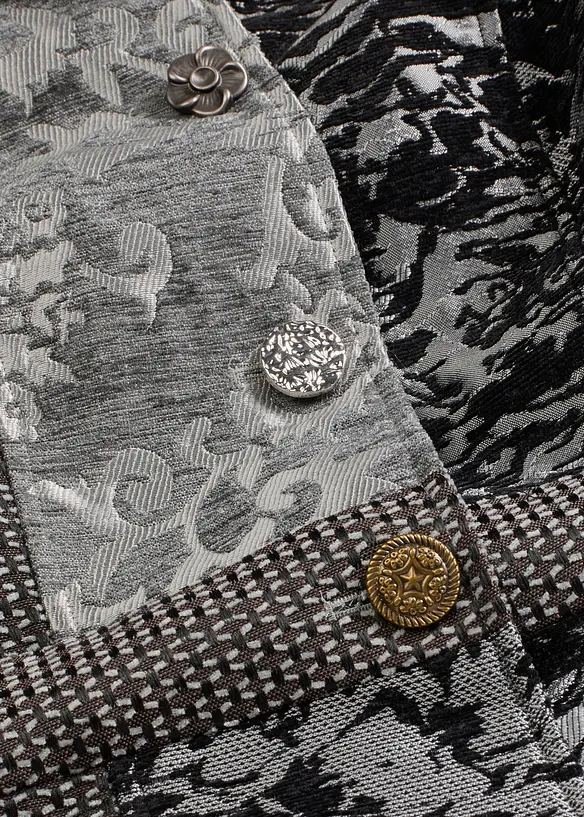 Korte jas met jacquard patroon, bonprix