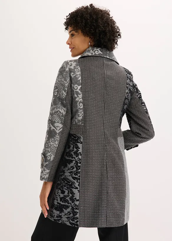 Korte jas met jacquard patroon, bonprix