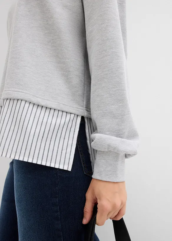 Sweater met blouse, bonprix
