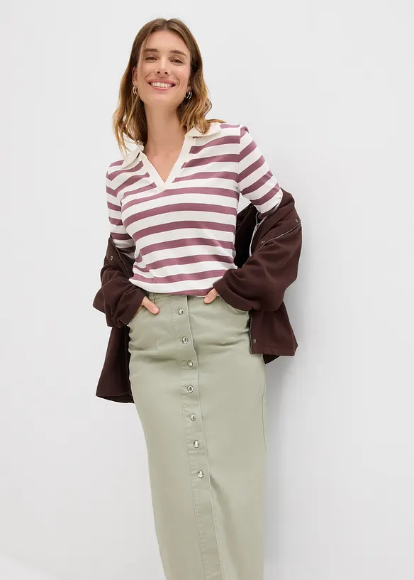 Midirok van twill, bonprix