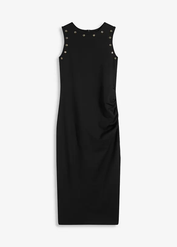 Midi jurk met studs, bonprix