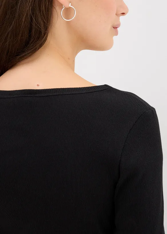 Geribd shirt van biologisch katoen, bonprix