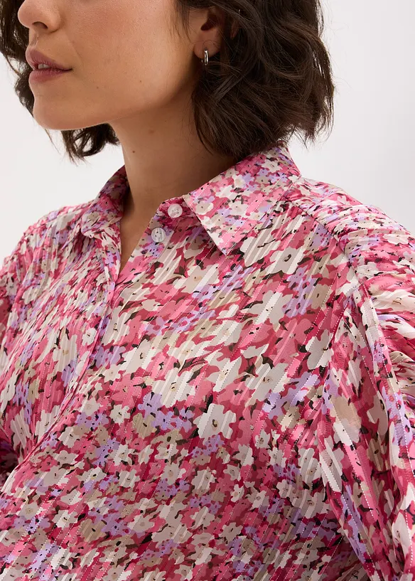 Blouse met glanseffect, bonprix