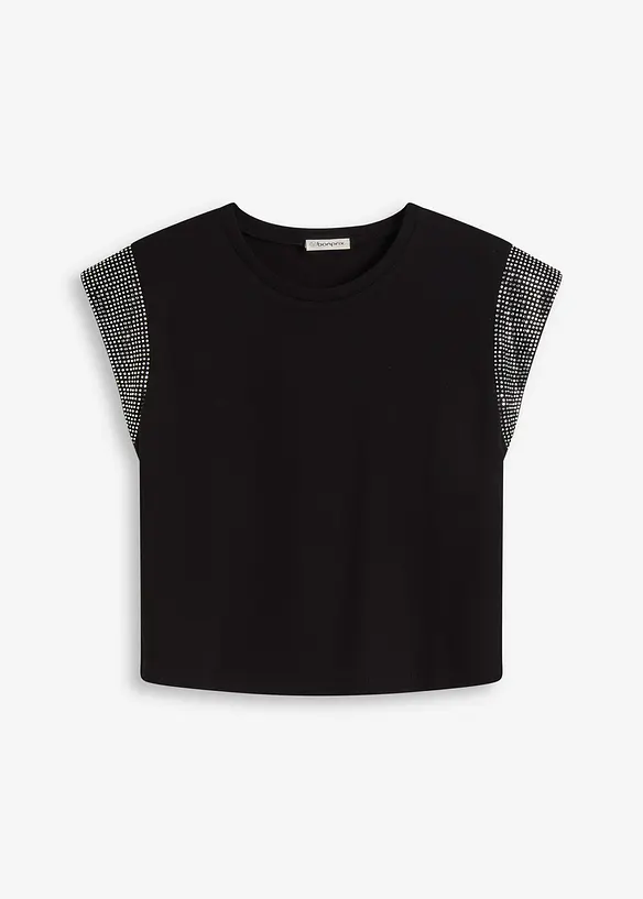 Shirt met schoudervullingen, bonprix