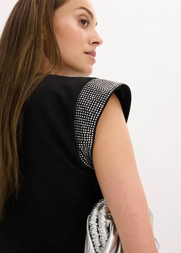 Shirt met schoudervullingen, bonprix