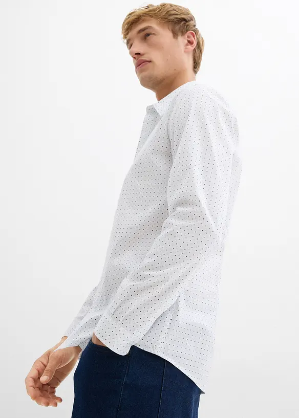 Business overhemd met minimalistisch design, slim fit, bonprix