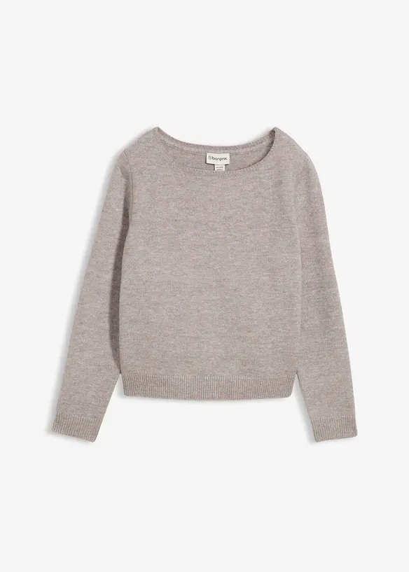 Gebreide trui met boothals, bonprix