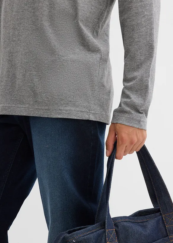 Longsleeve van biologisch katoen (set van 2), bonprix