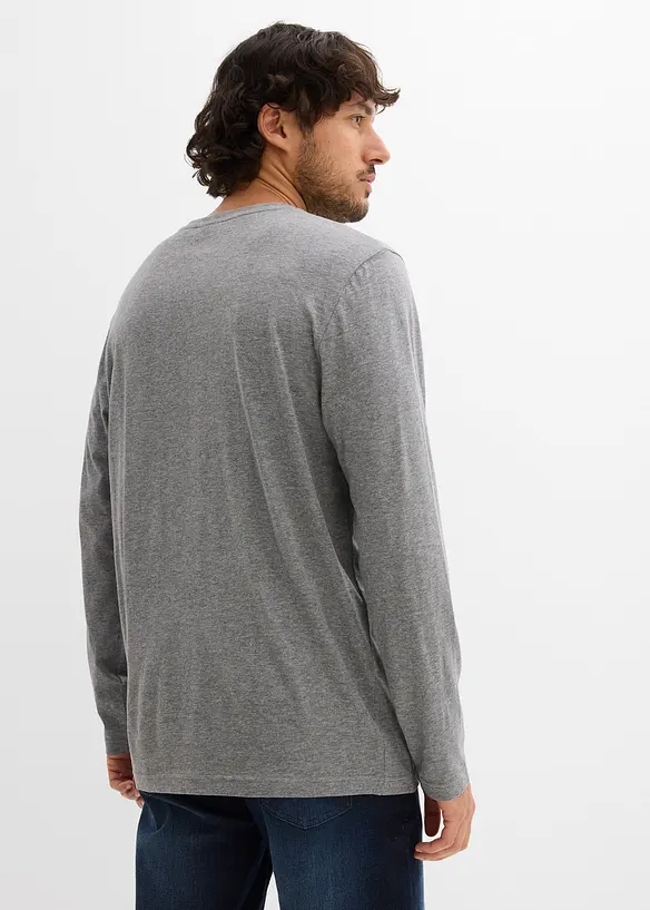 Longsleeve van biologisch katoen (set van 2), bonprix
