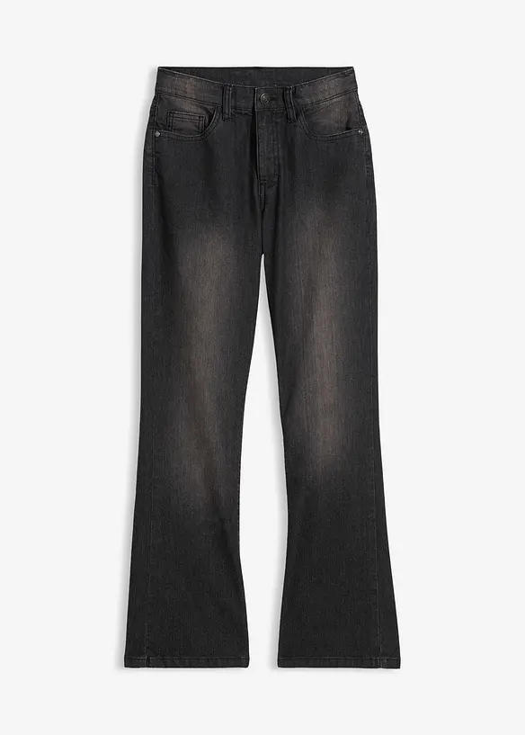 Bootcut meisjes jeans, mid waist, bonprix