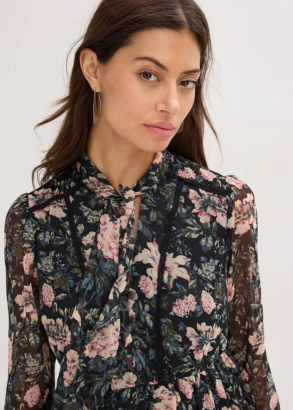 Jurk van chiffon, bonprix