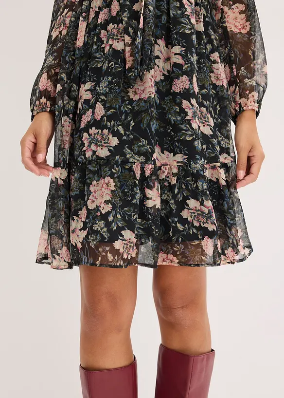 Jurk van chiffon, bonprix