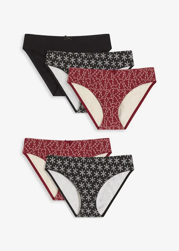 Dames slip met katoen ( set van 5), bonprix