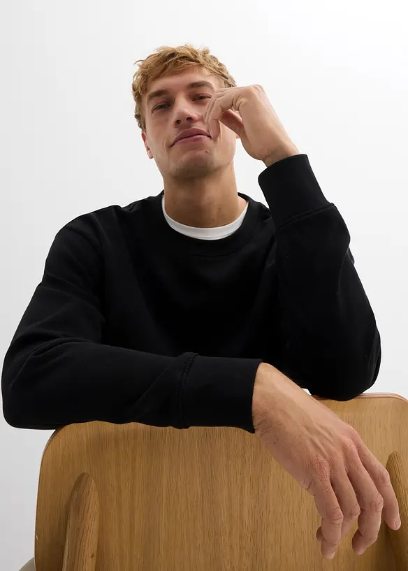 Oversized sweater van biologisch katoen, bonprix