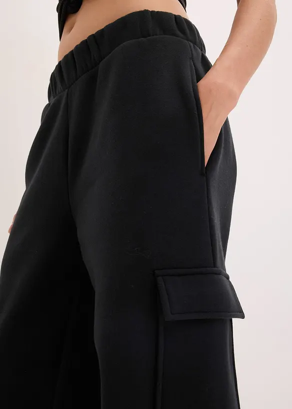Functionele thermo jongging broek met wijde pijpen, sneldrogend, bonprix