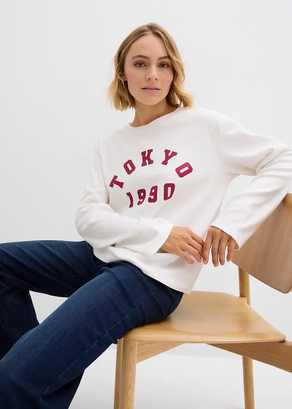Longsleeve van katoen, bonprix