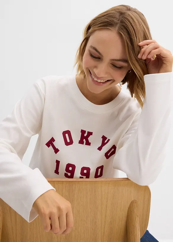 Longsleeve van katoen, bonprix