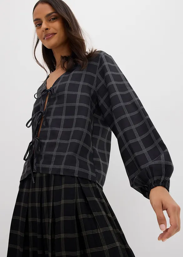 Oversized blouse van zachte viscose, bonprix