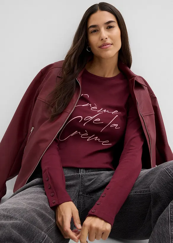Longsleeve van katoen, bonprix