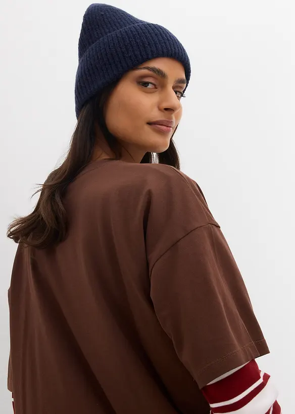 Oversized T-shirt van puur biologisch katoen, bonprix