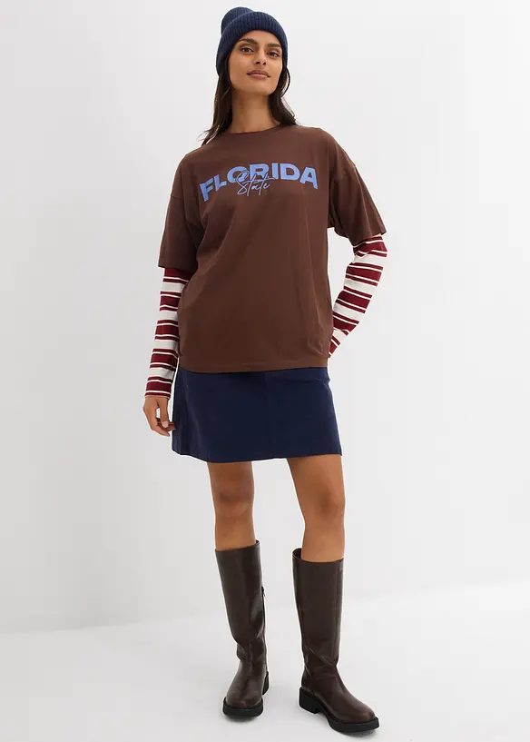 Oversized T-shirt van puur biologisch katoen, bonprix