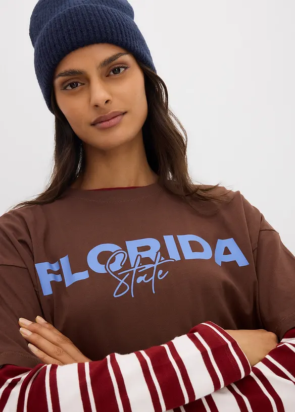 Oversized T-shirt van puur biologisch katoen, bonprix
