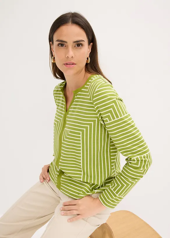 Longsleeve van viscose, bonprix